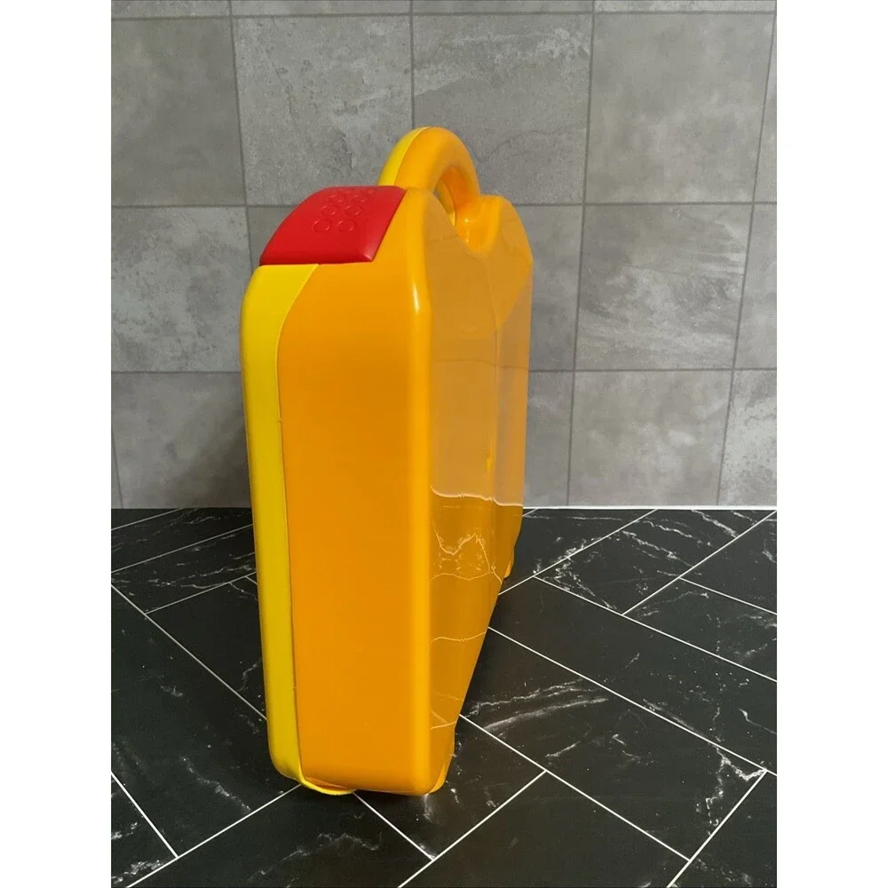 LEGO Travel Case (orange/yellow with red clips includes divider inserts)
